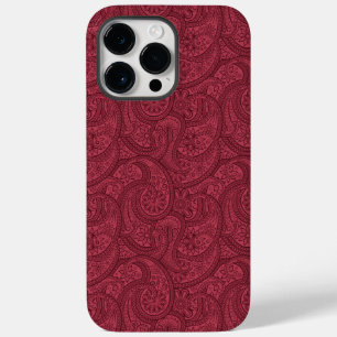 Burgundy Paisley Case-Mate iPhone 14 Pro Max Case