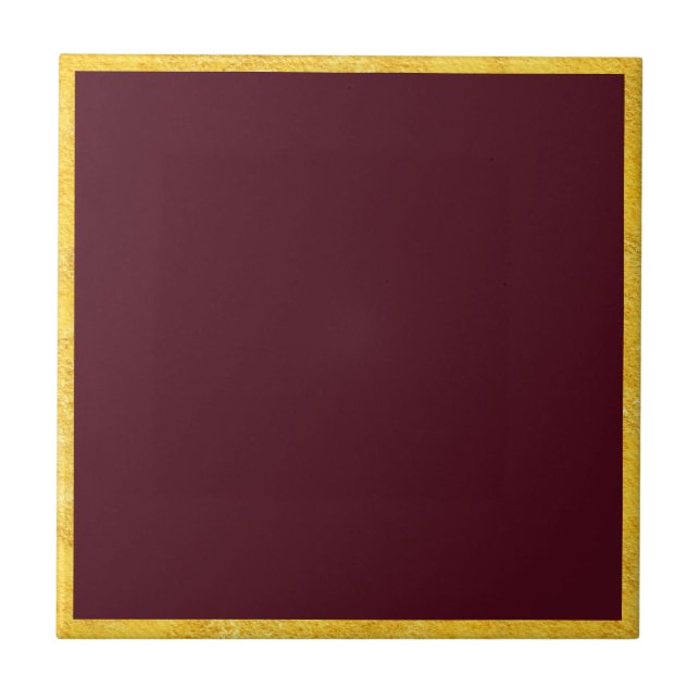 Burgundy Passion Tile (Front)