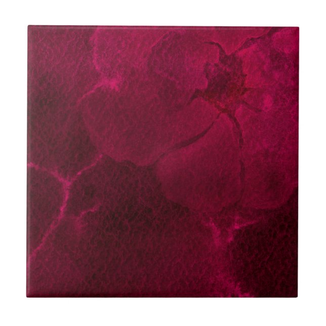 Burgundy Passion Tile (Front)