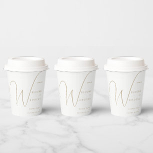 Burgundy Passion Wedding Paper Cups