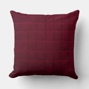 Burgundy pattern cushion