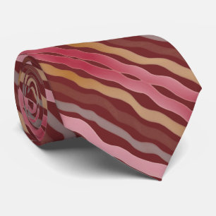 Burgundy Pink and Grey Tie