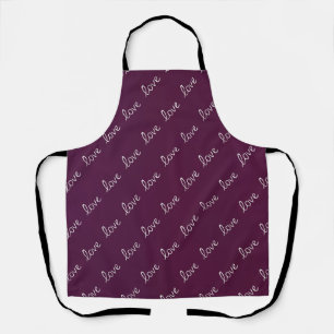 Burgundy Plum ‘Love’  Apron