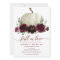 Burgundy Pumpkin Fall in Love Bridal Shower Invite