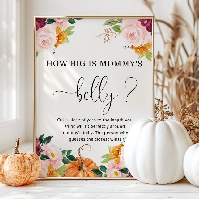 Burgundy pumpkin how big is mommy's belly game poster (Creator Uploaded)