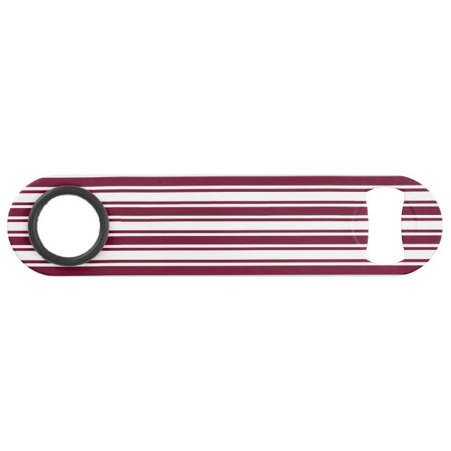 Burgundy red and white candy stripes (Front (Horizontal))