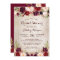 Burgundy Red Floral Rustic County Bridal Shower