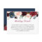 Burgundy Red Navy Blue Floral Wedding Details Info