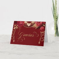 Burgundy Red Roses Elegant Charro Western Spanish