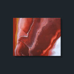 Burgundy Red Rust Swirls Liquid Marble Art Canvas Print<br><div class="desc">This design was created from my one-of-a-kind fluid acrylic painting. It may be personalised by clicking the customise button and adding a name, initials or your favourite words. Contact me at colorflowcreations@gmail.com if you with to have this design on another product. Purchase my original abstract acrylic painting for sale at...</div>