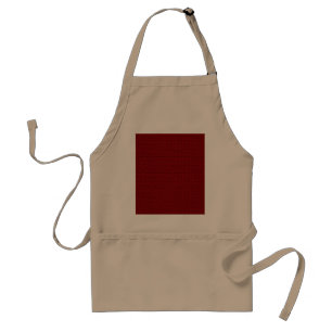 Burgundy Red Weave Mesh Look Standard Apron