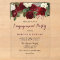 Burgundy Red White Floral Engagement Party