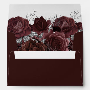 Burgundy Roses Elegant All Occasions Envelope