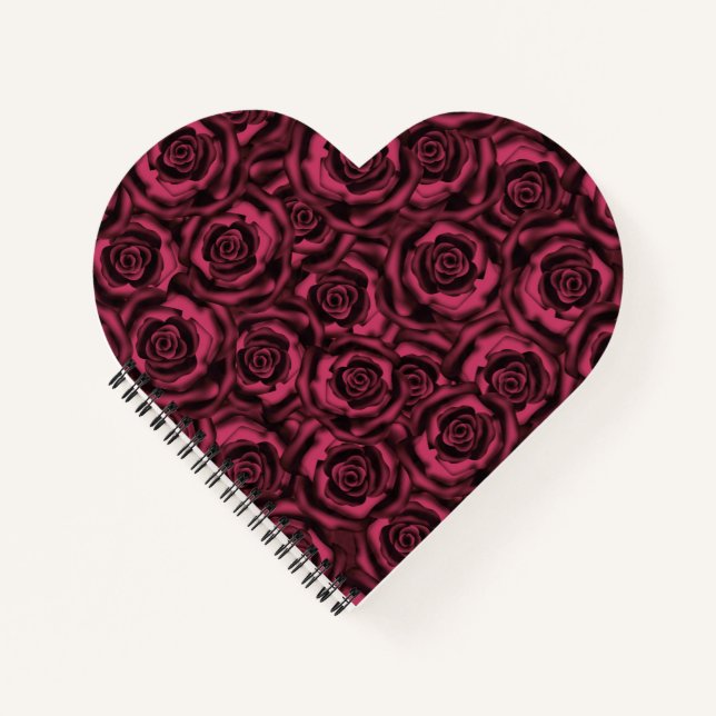 Burgundy roses notebook (Front)