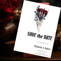Burgundy Roses Save The Date