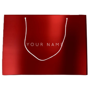 Burgundy Ruby White Plum Minimal Favour Gift Ombre Large Gift Bag