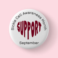 Burgundy Sickle Cell Awareness Month