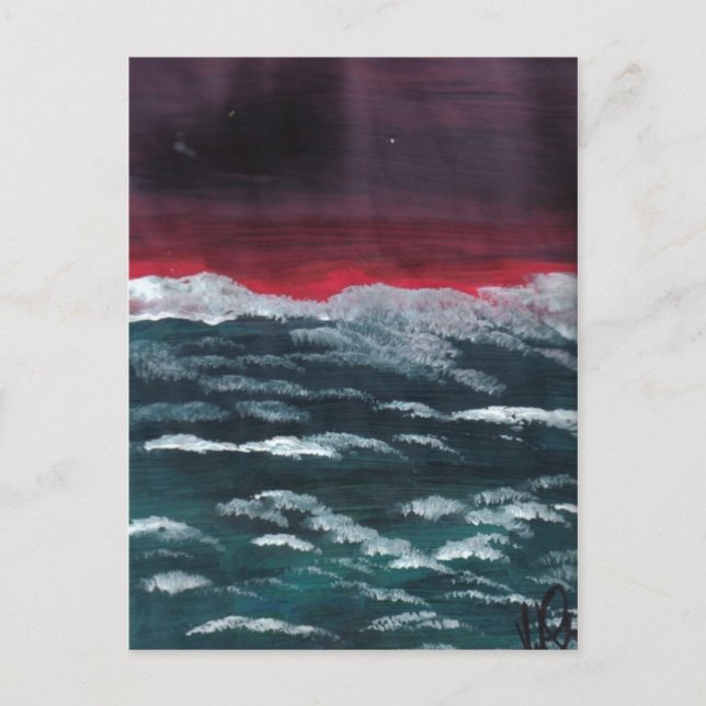 Burgundy Skies Postcard (Front)