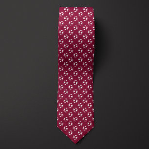 Burgundy Soccer Futbol Tie