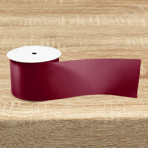 Burgundy Solid Color  Satin Ribbon