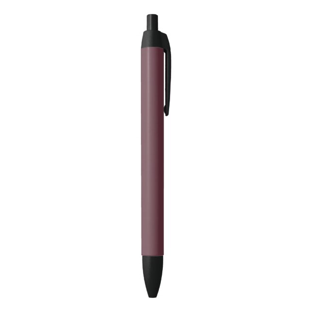 Burgundy Solid Colour Black Ink Pen (Bottom (Vertical))