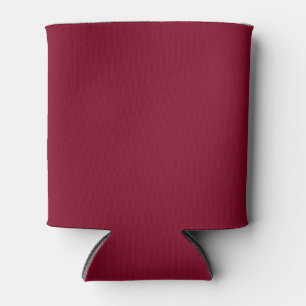 Burgundy Solid Colour Can Cooler