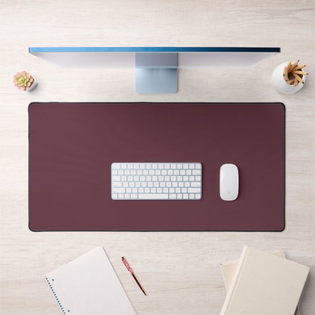 Burgundy Solid Colour Desk Mat (Office 1)