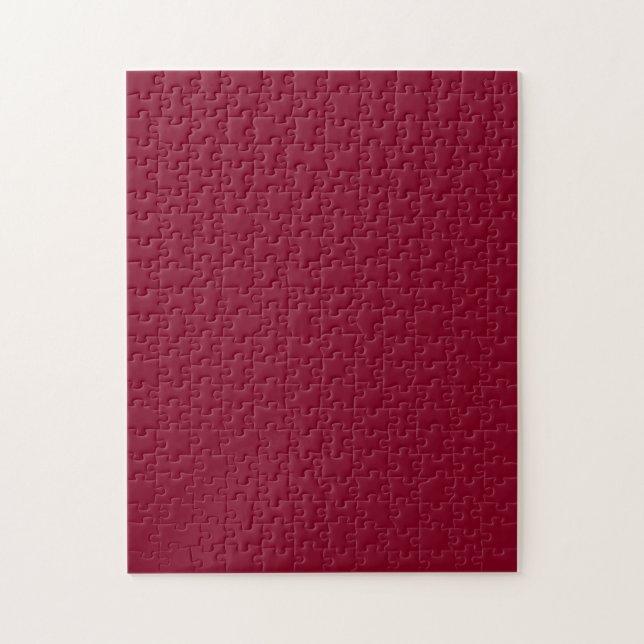 Burgundy Solid Colour Jigsaw Puzzle (Vertical)