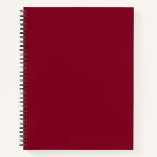 Burgundy Solid Colour Notebook