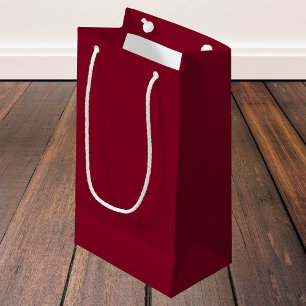 Burgundy Solid Colour Small Gift Bag