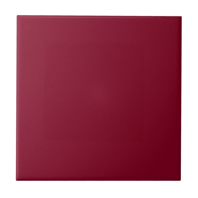Burgundy Solid Colour Tile (Front)