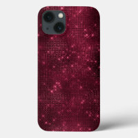 Burgundy Sparkle Glitter Girly Glam