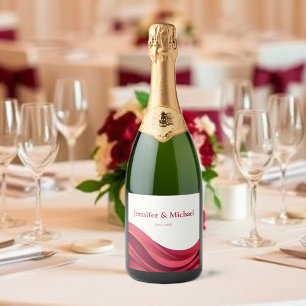 Burgundy Sparkling Wine Label