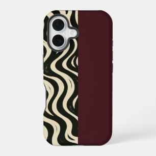 Burgundy Split Phone Case