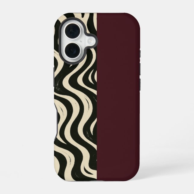 Burgundy Split Phone Case (Back)