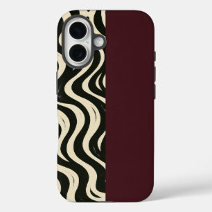 Burgundy Split Phone Case