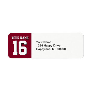 Burgundy Sporty Team Jersey