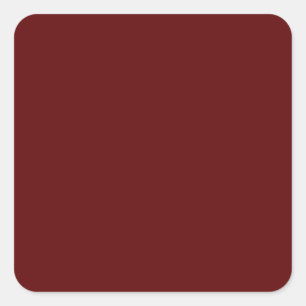 Burgundy Square Sticker