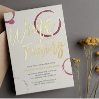 Burgundy Stains - Wine Tasting Party Gold