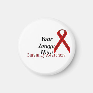 Burgundy Standard Ribbon by Kenneth Yoncich Magnet