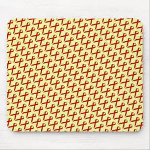 Burgundy Standard Ribbon by Kenneth Yoncich Mouse Pad