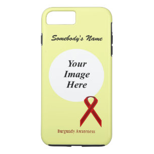 Burgundy Standard Ribbon Tmpl by Kenneth Yoncich Case-Mate iPhone Case