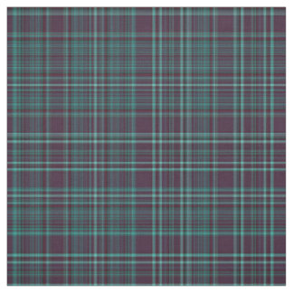 Burgundy & Teal Plaid Fabric