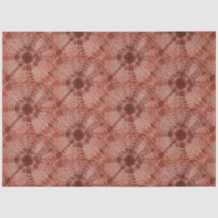Burgundy Tie Dye Traditional Pattern Style Tissue Paper