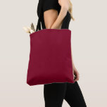 Burgundy Tote Bag<br><div class="desc">Burgundy is a deep, rich color that blends dark red with undertones of purple and sometimes brown. It is often described as sophisticated, luxurious, and warm, similar to the color of red wine from the Burgundy region of France. Characteristics Hue: A purplish-red or reddish-purple that is darker and warmer than...</div>