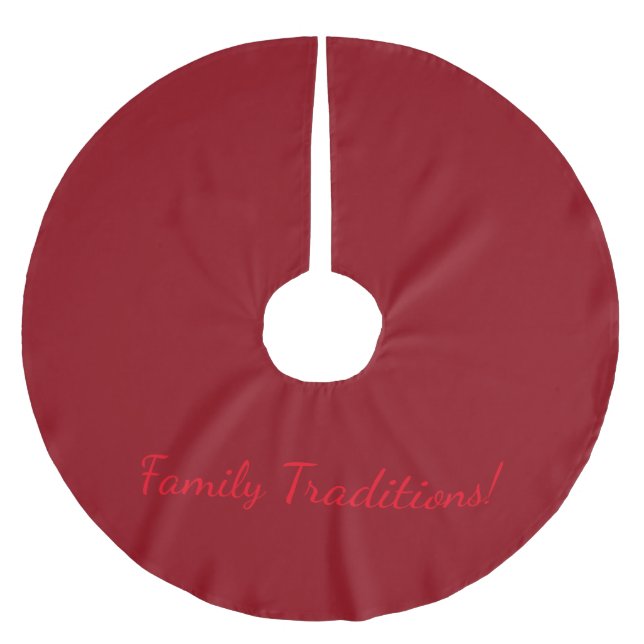Burgundy Tree Skirt (Front)