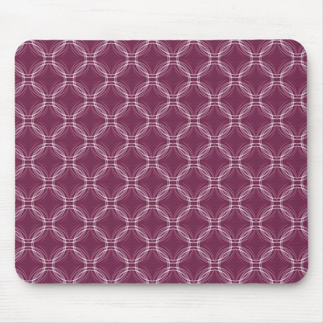 Burgundy Uptown Elegance Mousepad (Front)