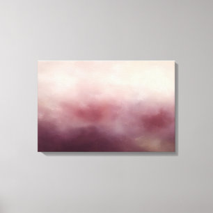 Burgundy Veil Soft Maroon Wash Canvas Print