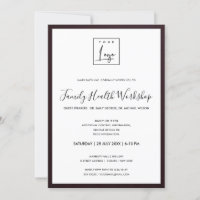 BURGUNDY VELVET SILK YOUR LOGO WORKSHOP EVENT