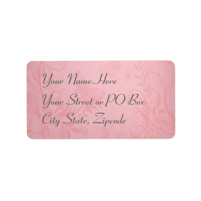 Burgundy Vintage Lace Wedding Label (Front)